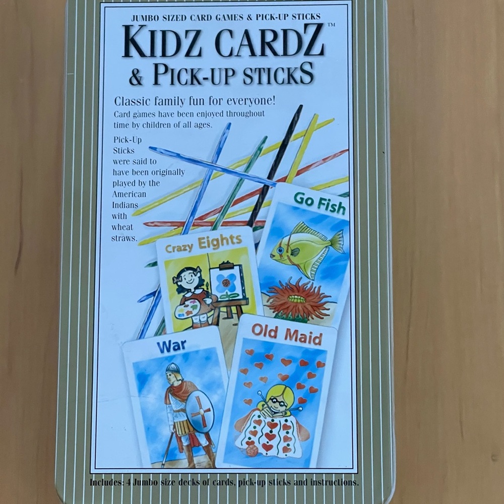 KIDZ CARDZ & PICK UP STICKS GAMES